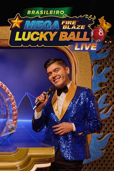 Mega Fire Blaze Lucky Ball Brasileiro in beeld